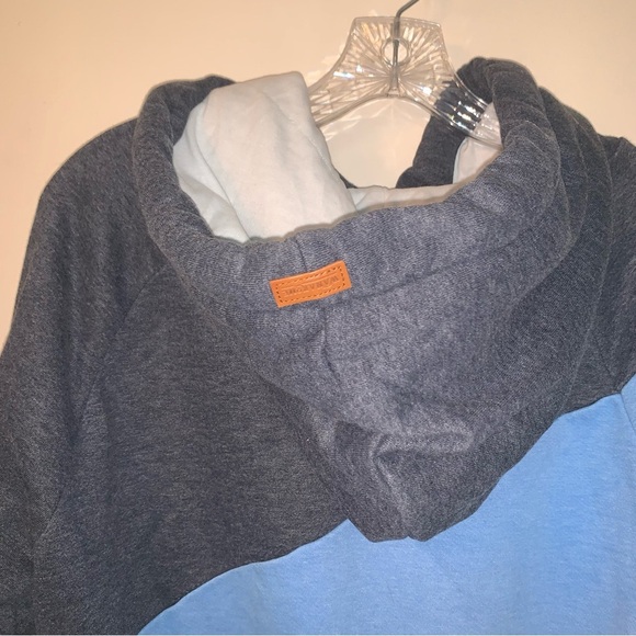 Wanakome Starfish Sweater Hoodie Blue White L - Picture 12 of 12